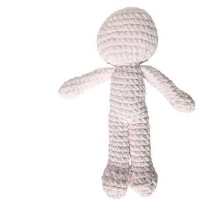 Handmade Pink Crochet Stuffed Doll Plush Toy 15.5"